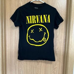 Nirvana T- shirt size Small 100% cotton in good condition